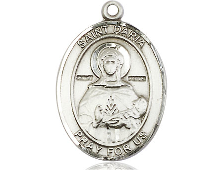 Sterling Silver Saint Daria Medal