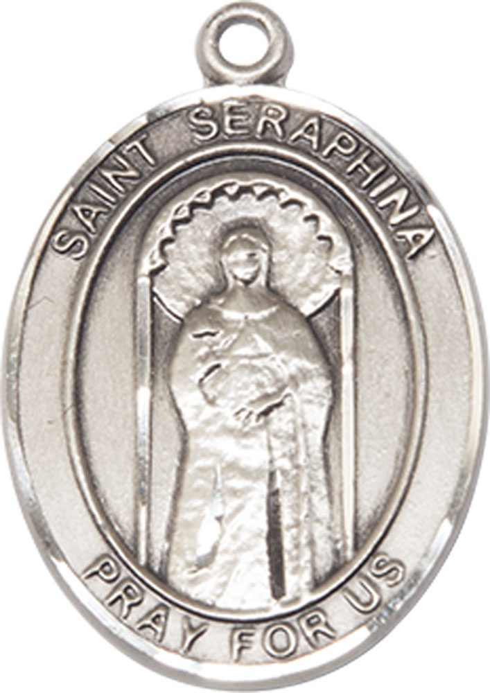 Sterling Silver Saint Seraphina Medal