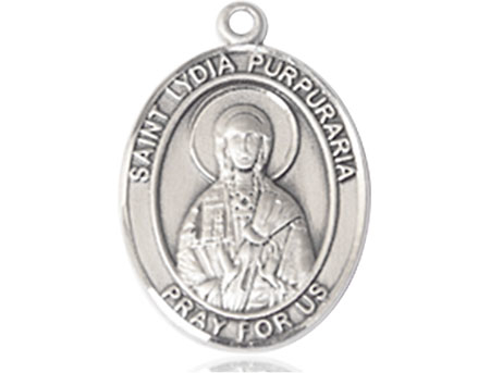 Sterling Silver Saint Lydia Purpuraria Medal
