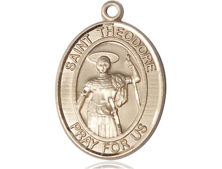 14kt Gold Filled Saint Theodore Stratelates Medal