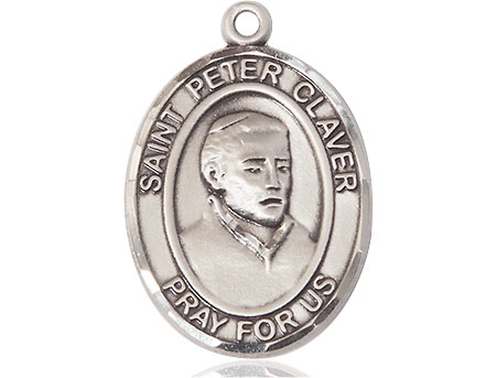 Sterling Silver Saint Peter Claver Medal