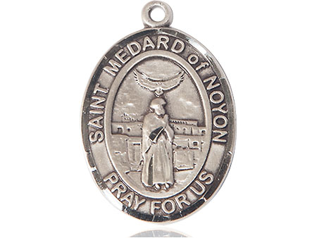 Sterling Silver Saint Medard of Noyon Medal