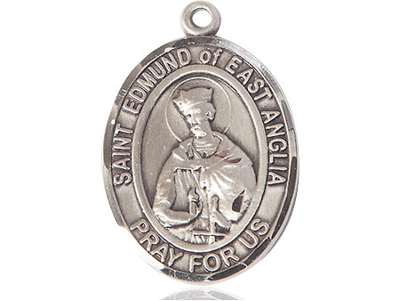 Sterling Silver Saint Edmund of East Anglia Medal