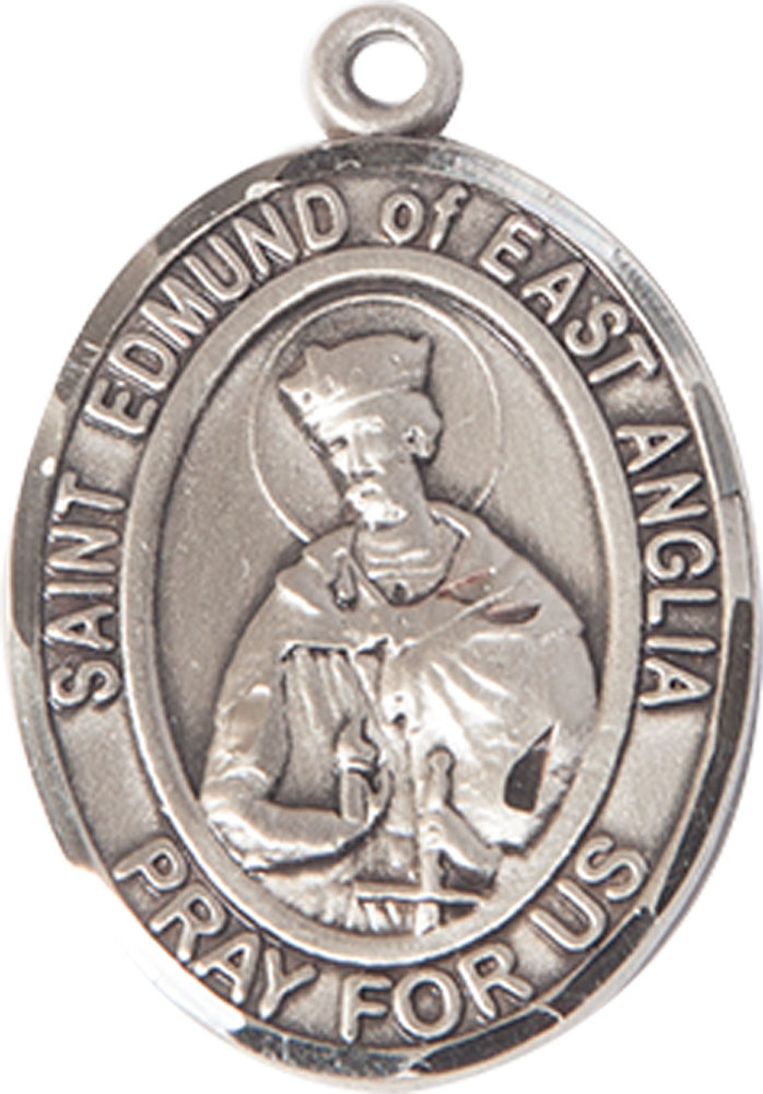 Sterling Silver Saint Edmund of East Anglia Medal