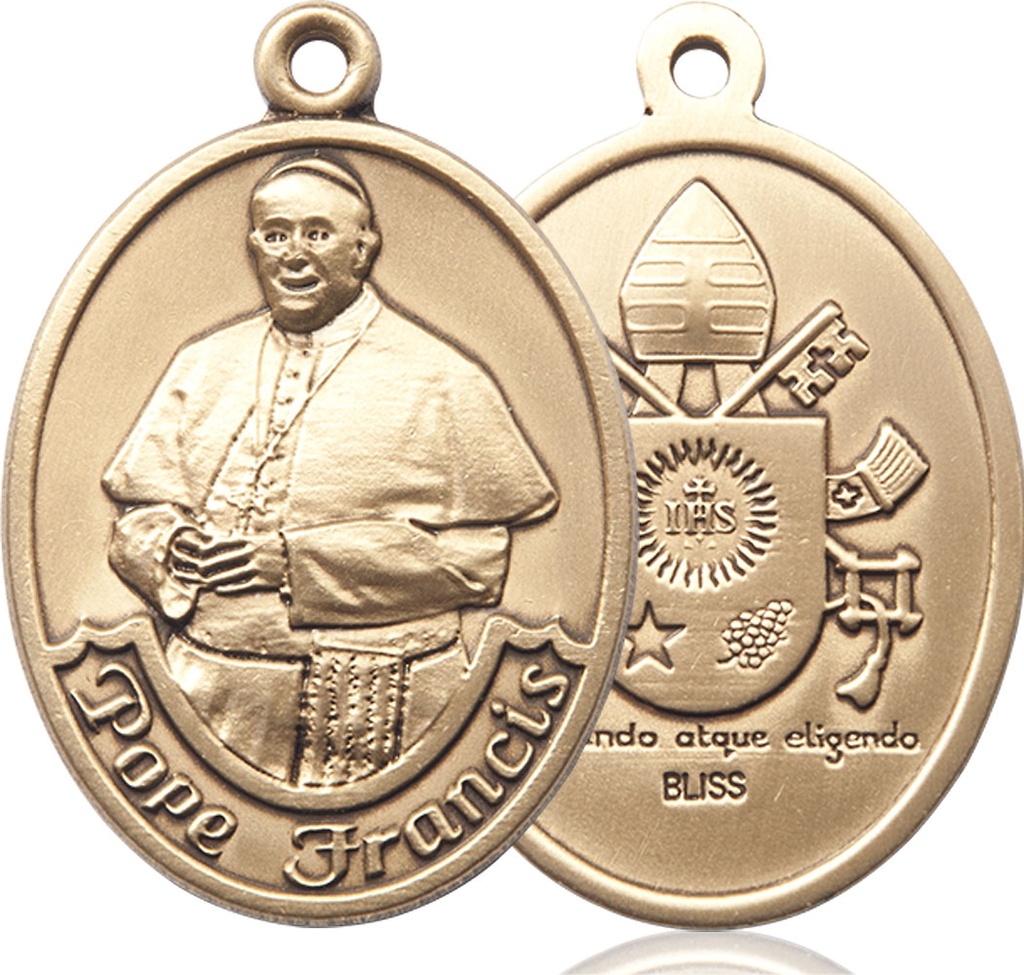 14kt Gold Filled Pope Francis Medal