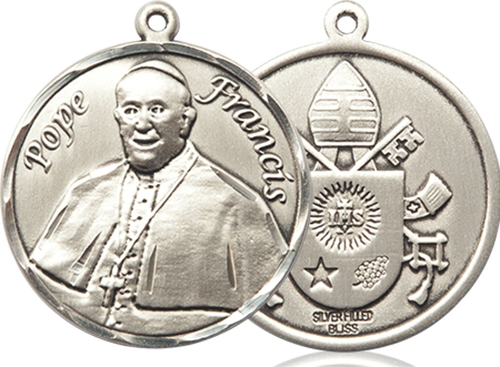 Sterling Silver Pope Francis Medal