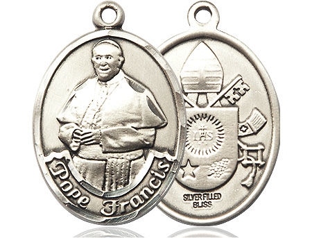 Sterling Silver Pope Francis Medal