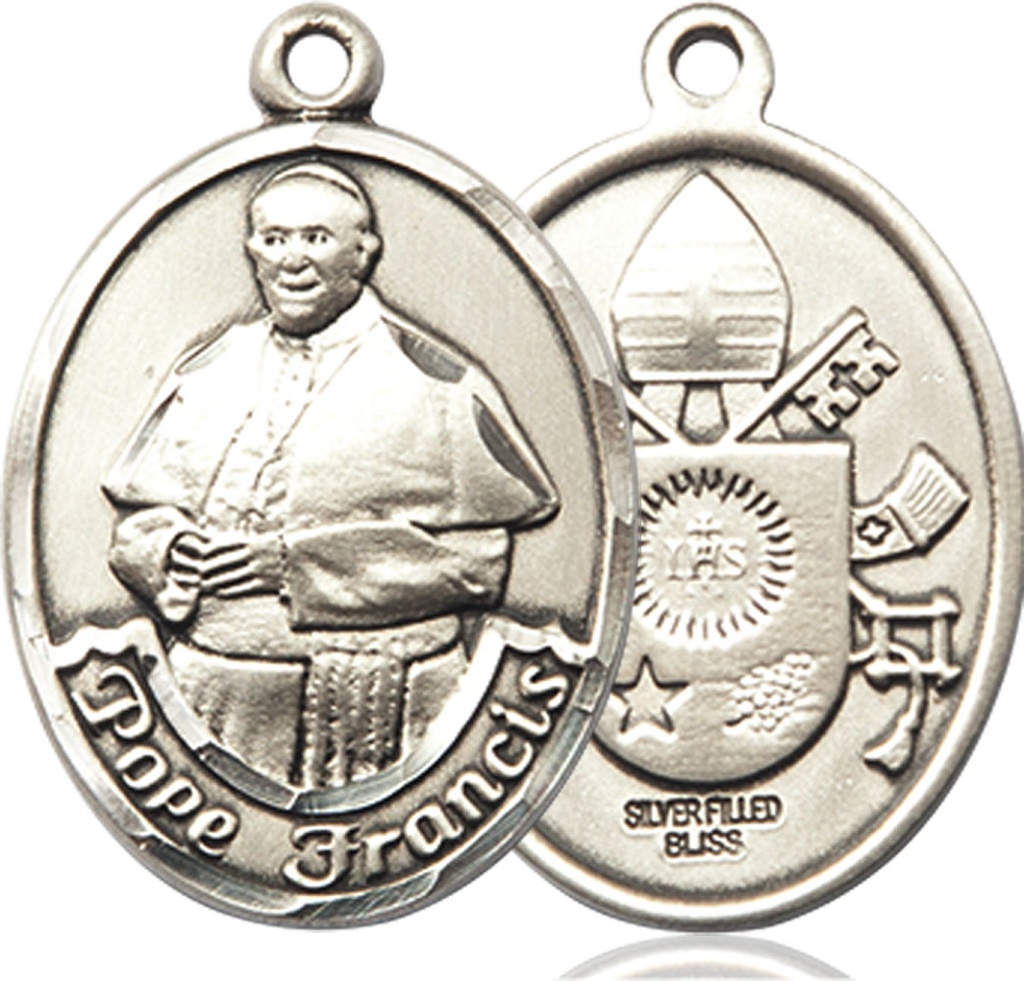 Sterling Silver Pope Francis Medal