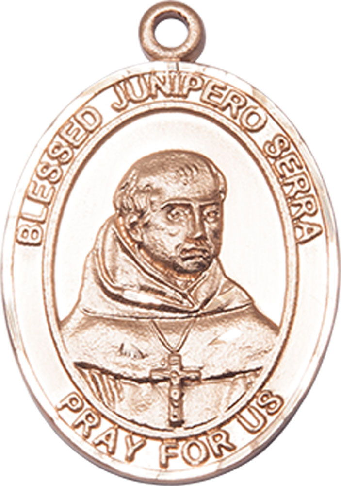 14kt Gold Filled Saint Junipero Serra Medal