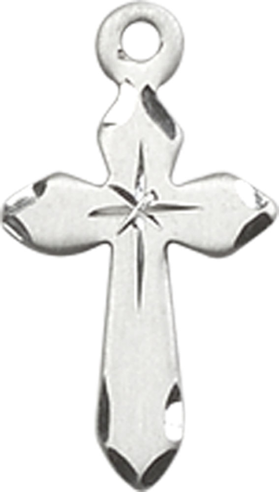 Sterling Silver Cross Medal - With Box