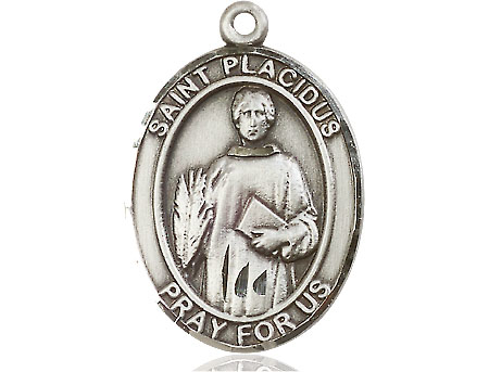 Sterling Silver Saint Placidus Medal