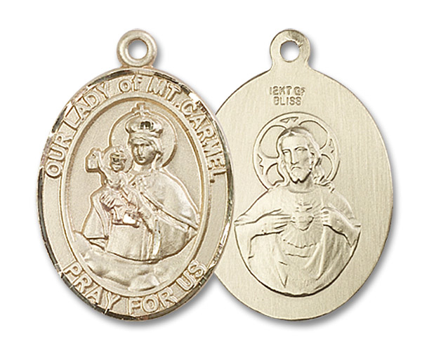 14kt Gold Filled Our Lady of Mount Carmel Medal