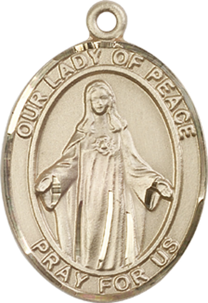 14kt Gold Filled Our Lady of Peace Medal