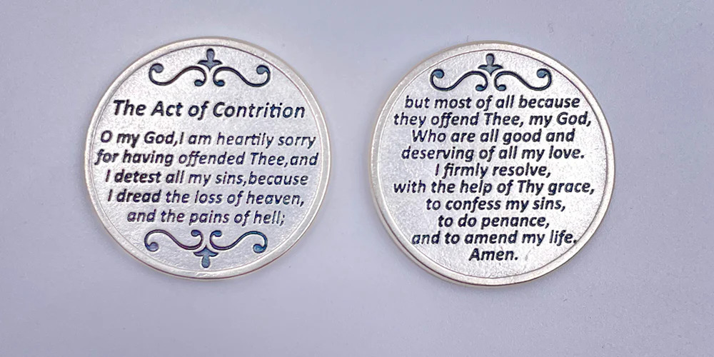 Act Of Contrition Pocket Token