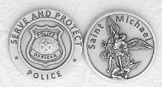 St. Michael  serve and protect pocket token