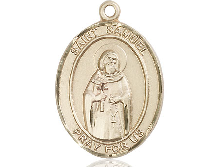 14kt Gold Filled Saint Samuel Medal