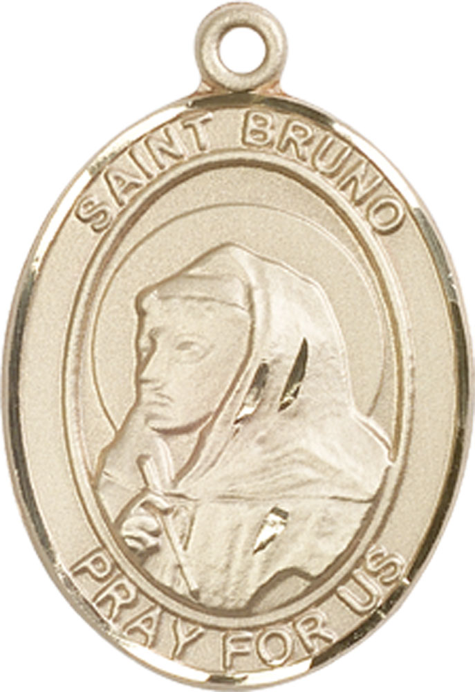 14kt Gold Filled Saint Bruno Medal