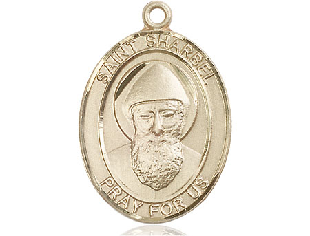 14kt Gold Filled Saint Sharbel Medal