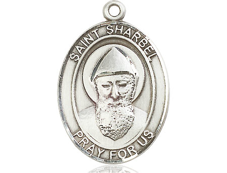 Sterling Silver Saint Sharbel Medal
