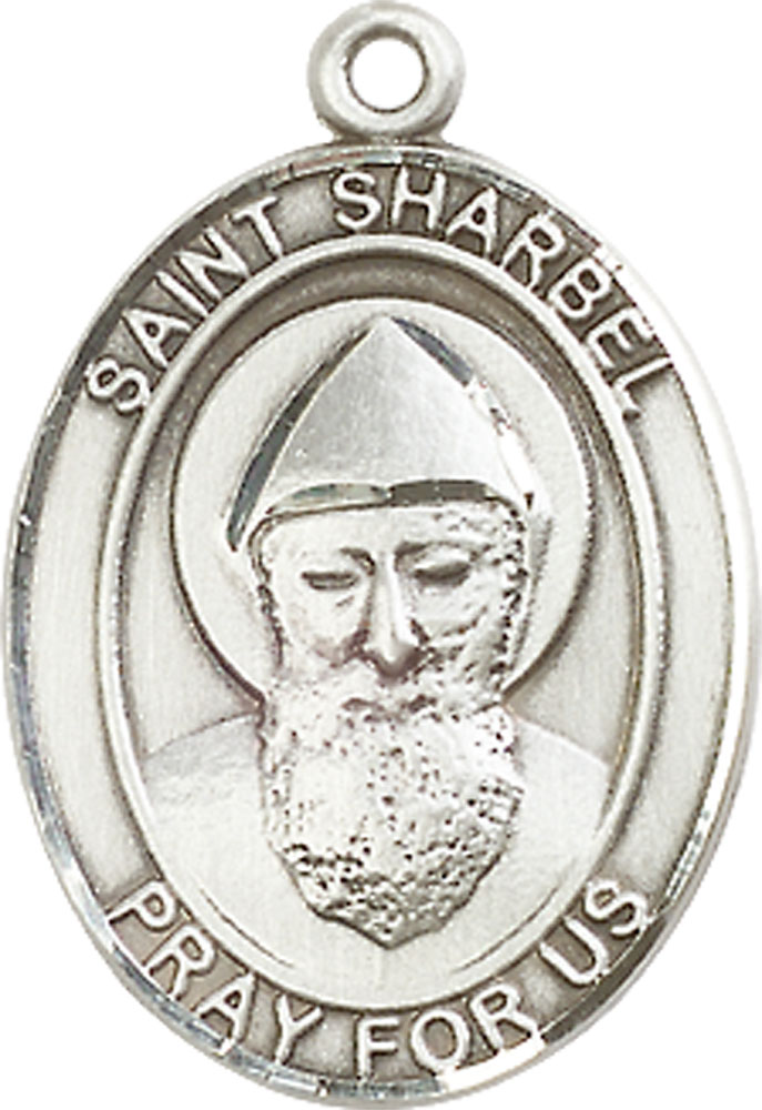 Sterling Silver Saint Sharbel Medal