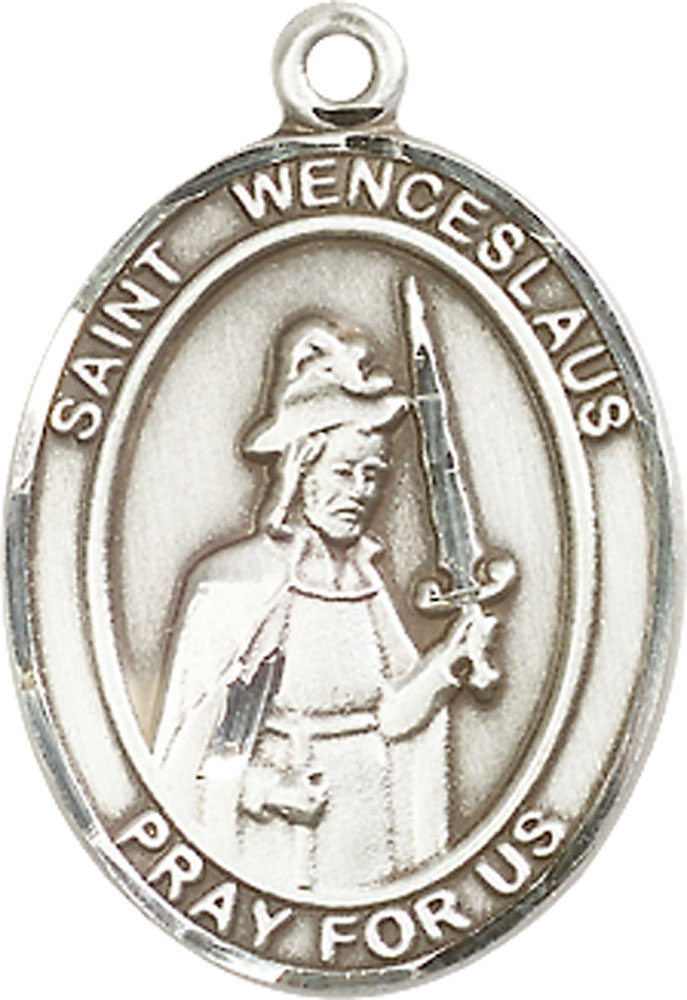 Sterling Silver Saint Wenceslaus Medal