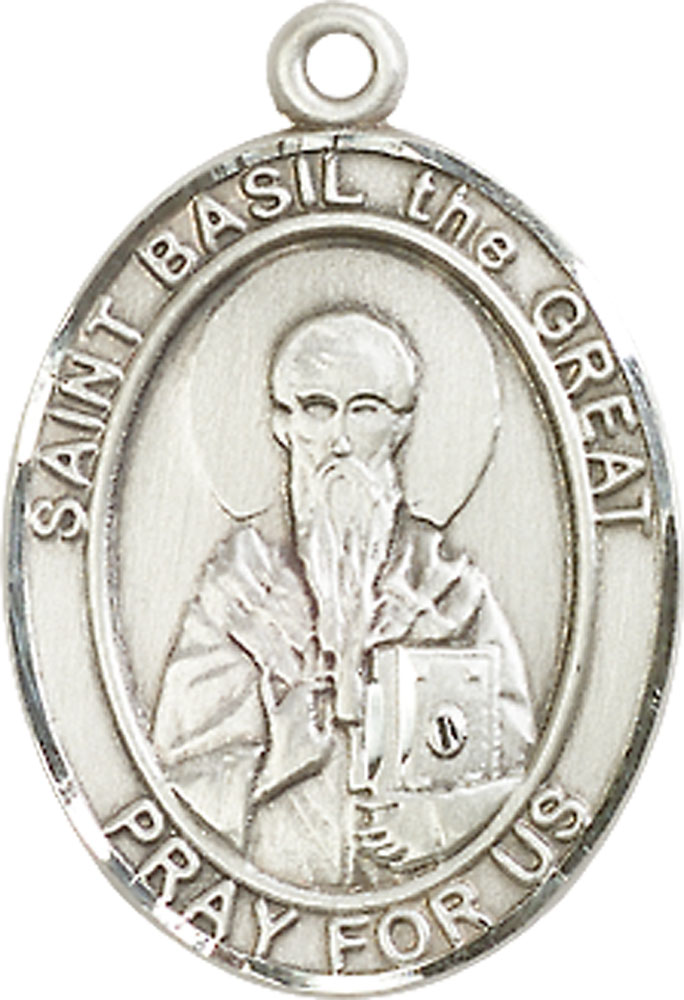 Sterling Silver Saint Basil the Great Medal