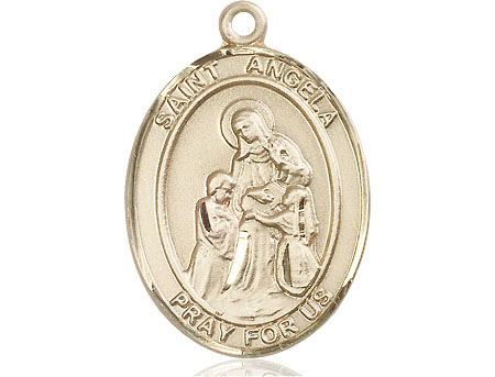 14kt Gold Filled Saint Angela Merici Medal