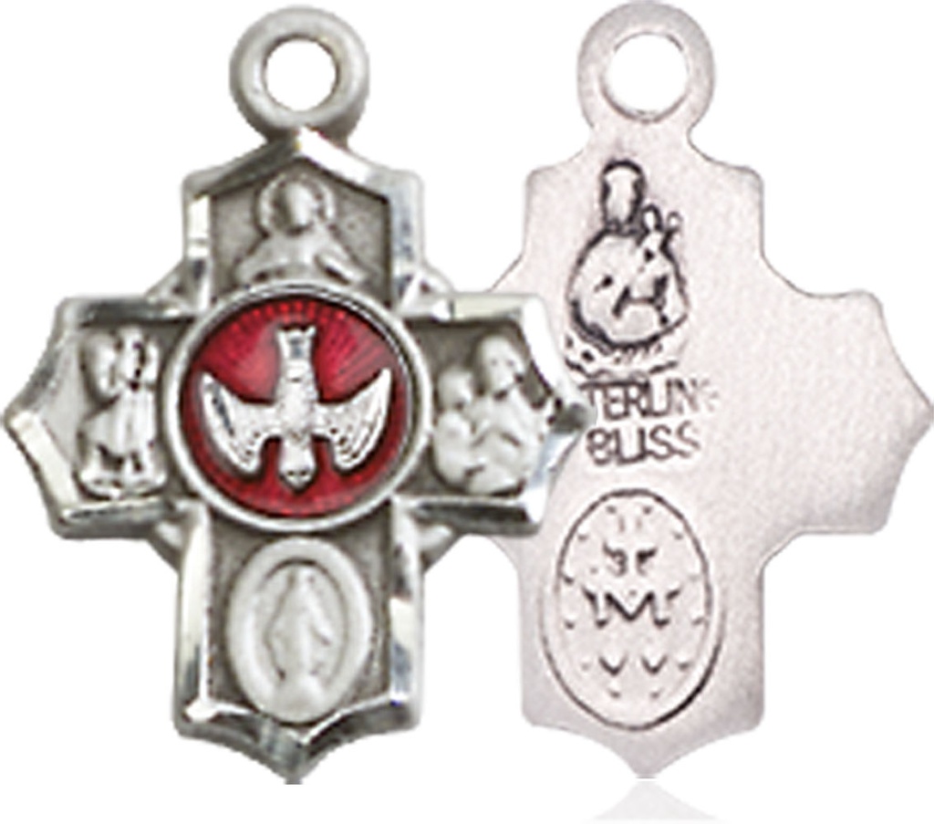 Sterling Silver 5-Way Medal