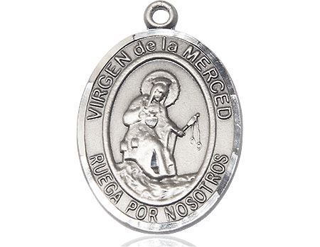 Sterling Silver Virgen de la Merced Medal