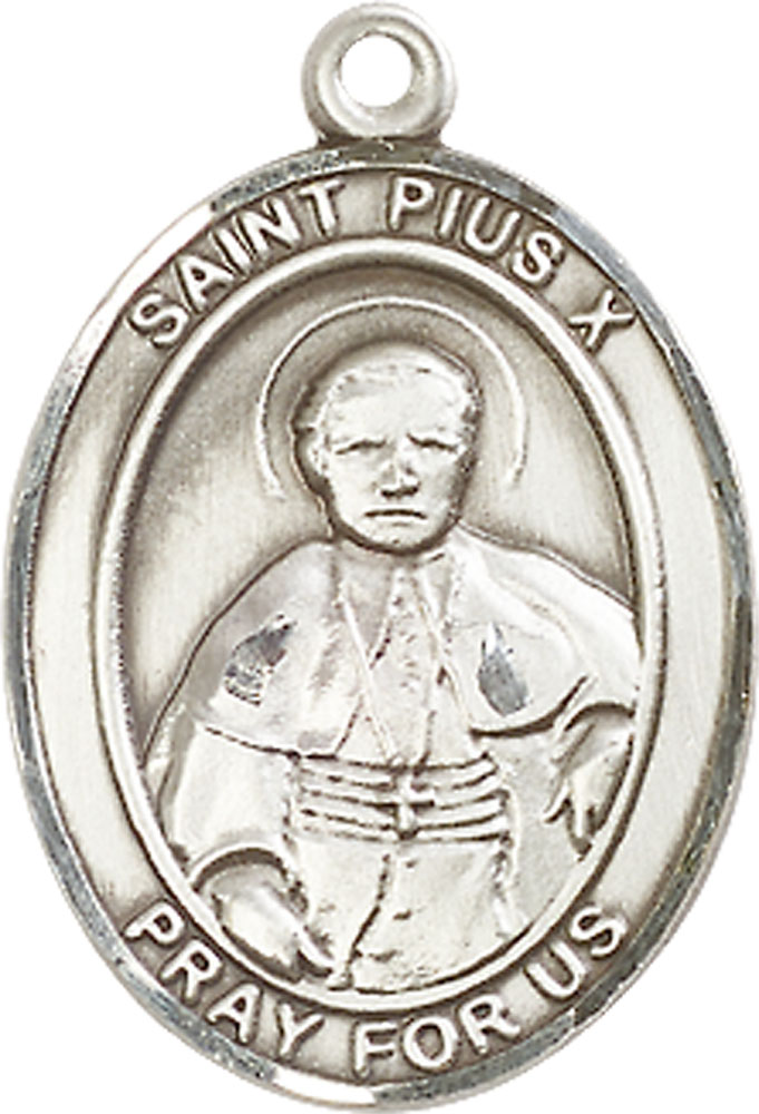 Sterling Silver Saint Pius X Medal