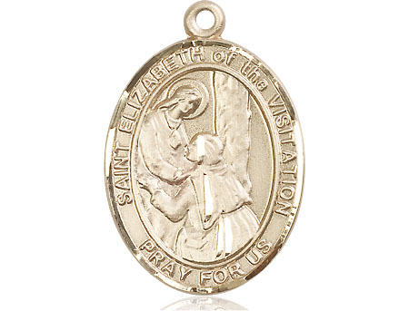 14kt Gold Filled Saint Elizabeth of the Visitation Medal