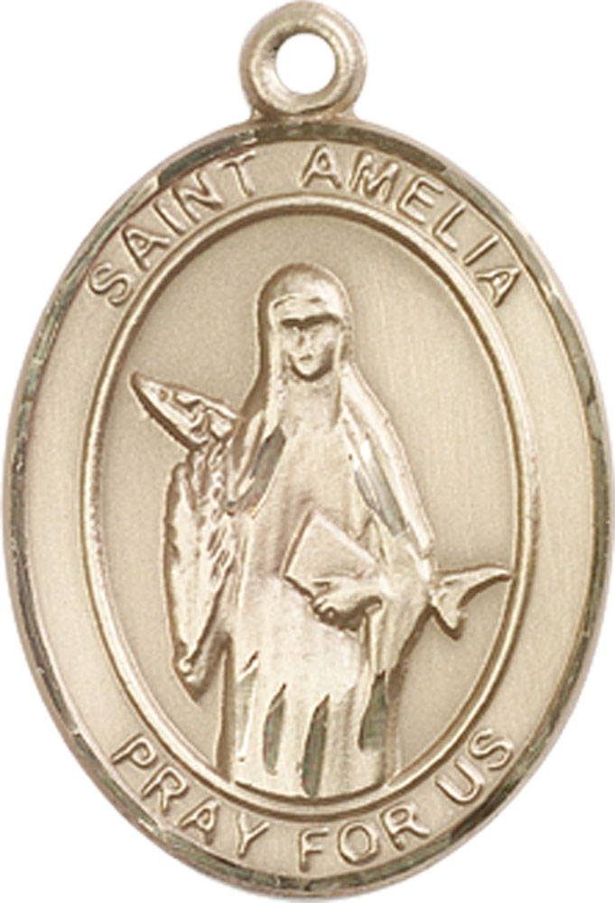 14kt Gold Filled Saint Amelia Medal