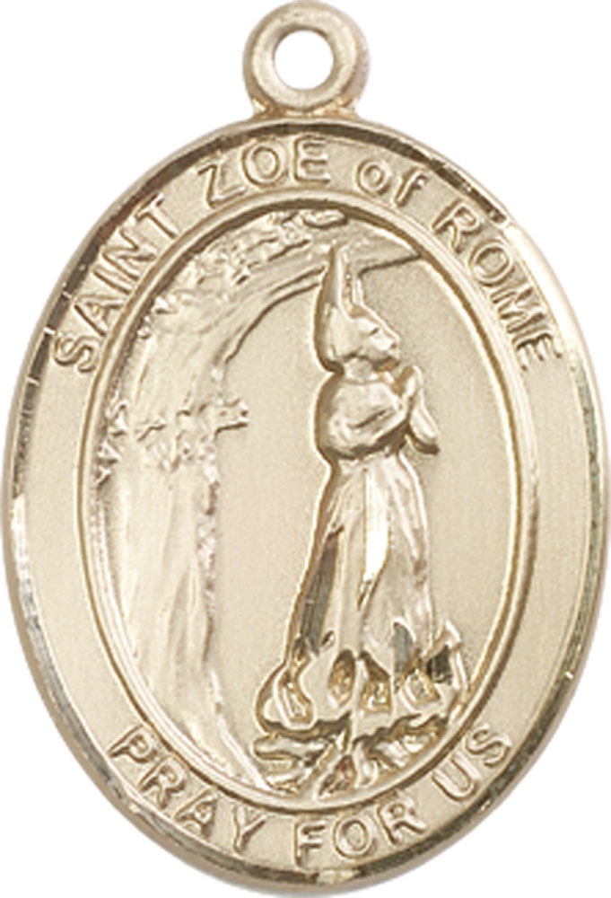 14kt Gold Filled Saint Zoe of Rome Medal