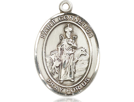 Sterling Silver Saint Cornelius Medal