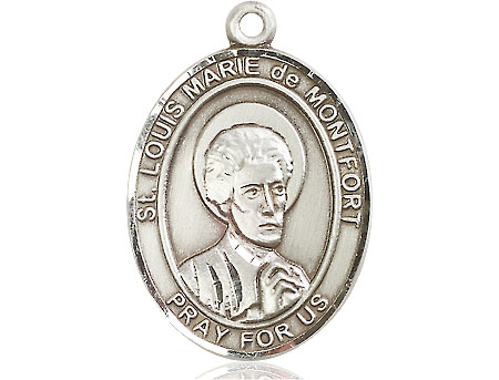 Sterling Silver Saint Louis Marie de Montfort Medal