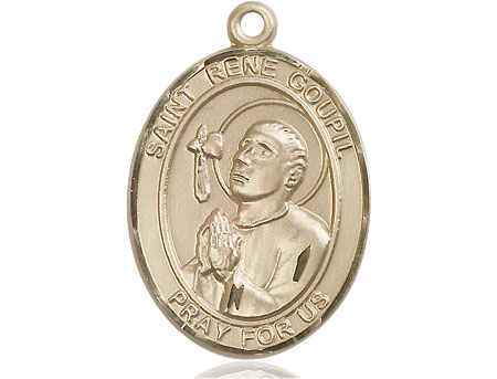 14kt Gold Filled Saint Rene Goupil Medal