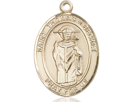 14kt Gold Filled Saint Thomas A Becket Medal