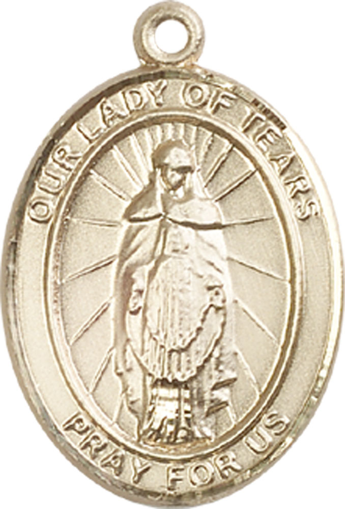 14kt Gold Filled Our Lady of Tears Medal