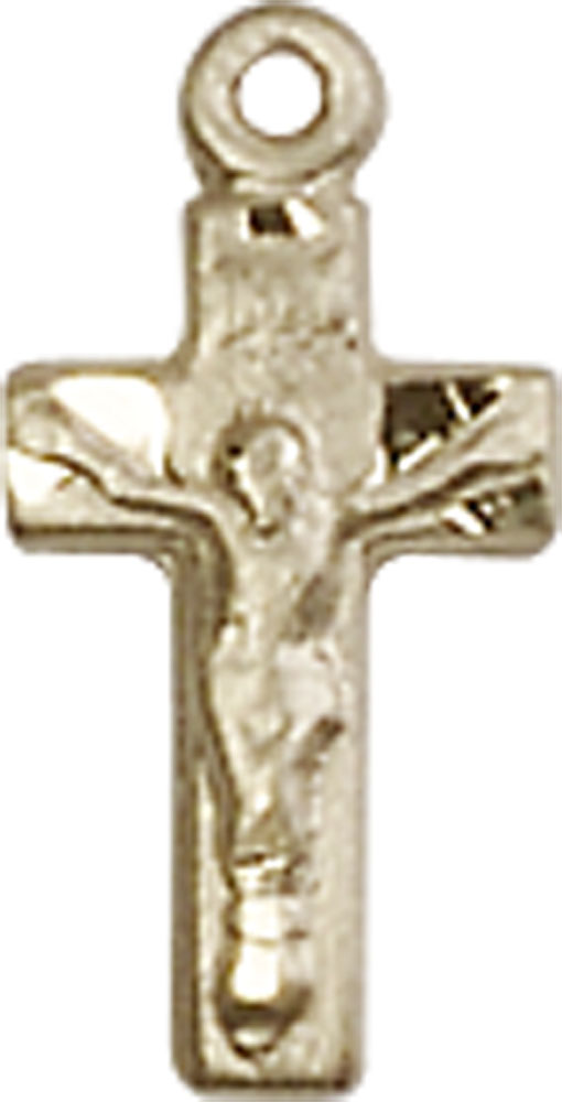 14kt Gold Crucifix Medal