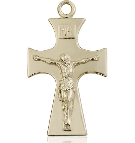 14kt Gold Celtic Crucifix Medal