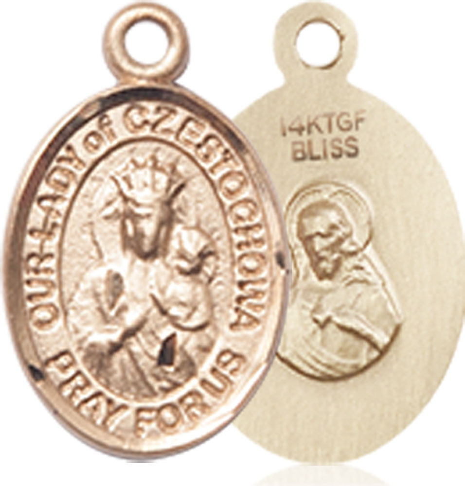 14kt Gold Filled Our Lady of Czestochowa Medal