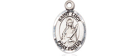 Sterling Silver Saint Lucy Medal