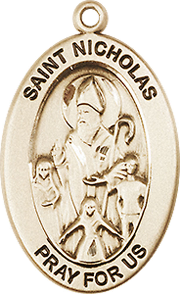 14kt Gold Saint Nicholas Medal
