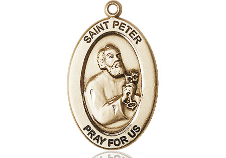 14kt Gold Saint Peter the Apostle Medal