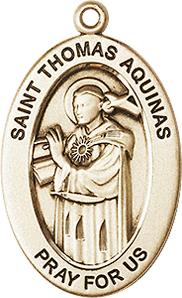 14kt Gold Saint Thomas Aquinas Medal