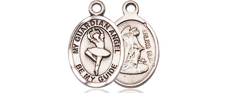 Sterling Silver Guardian Angel Dance Medal