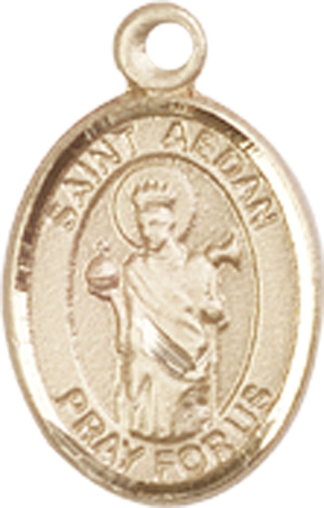 14kt Gold Filled Saint Aedan of Ferns Medal