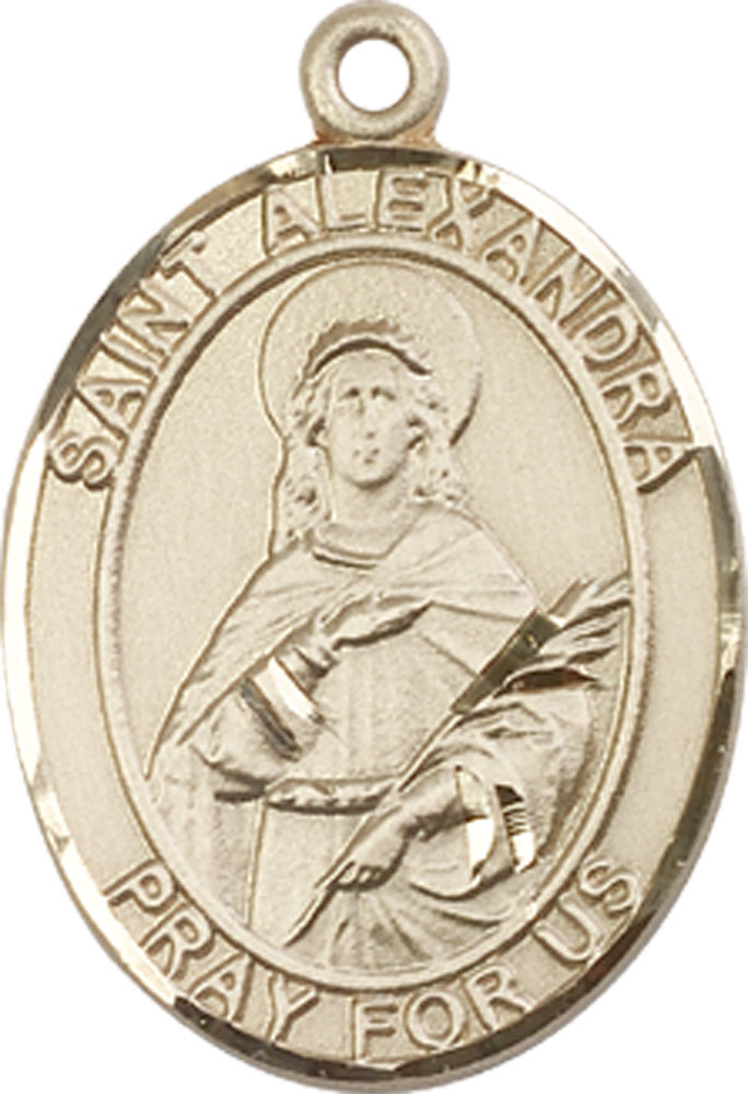 14kt Gold Filled Saint Alexandra Medal