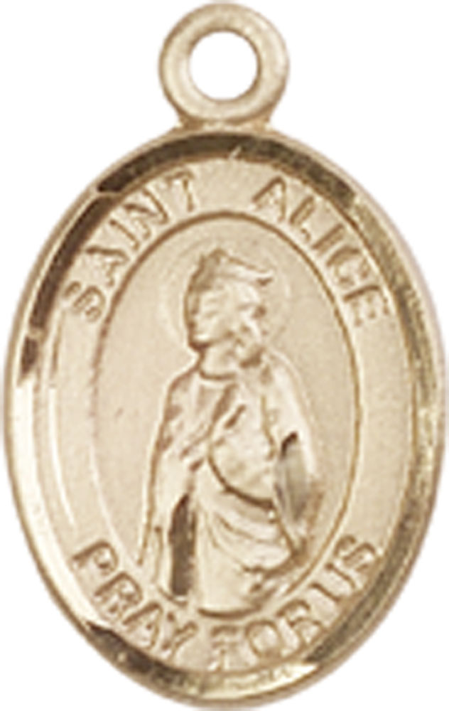 14kt Gold Filled Saint Alice Medal