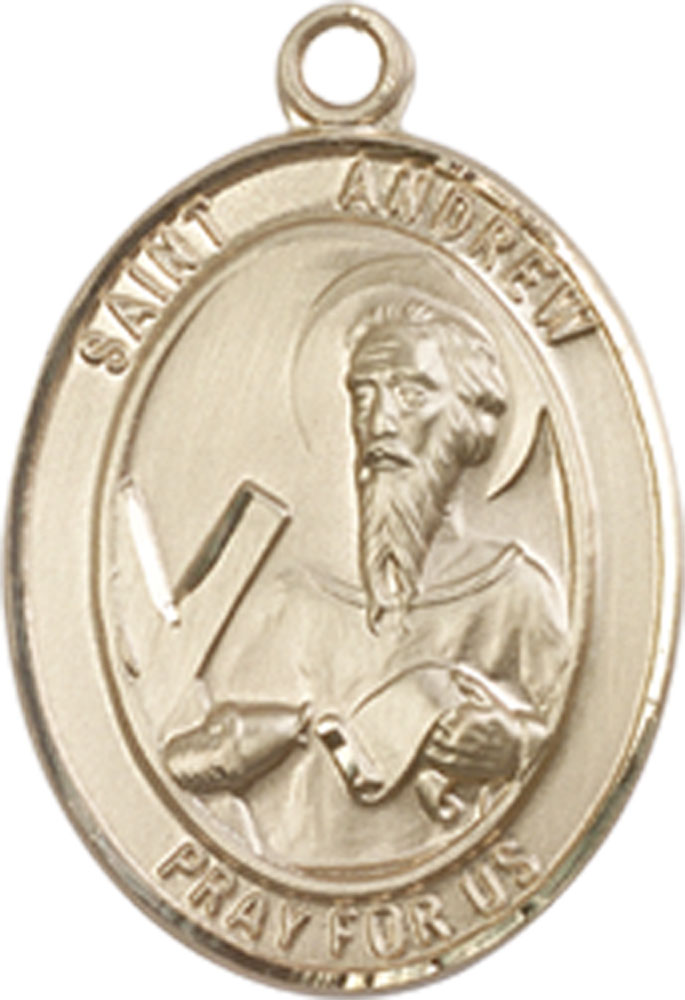 14kt Gold Filled Saint Andrew the Apostle Medal